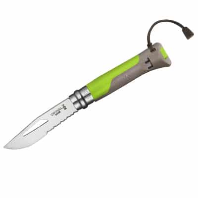 Opinel N°08 Outdoor Mountain Sea earth-green
