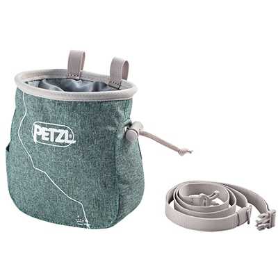 Petzl Saka Chalk Bag (2018) mottled green