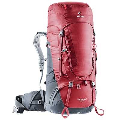 Deuter Aircontact 45 + 10 cranberry-graphite