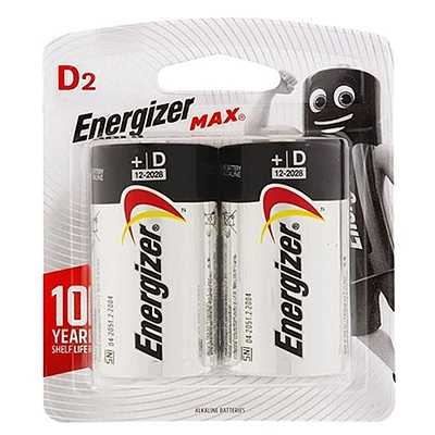 Energizer Max D Battery 2pcs