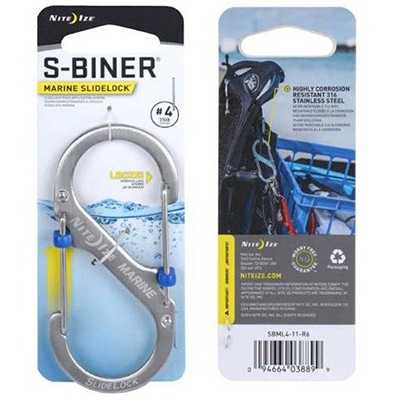 Nite Ize S-Biner Marine Slidelock #4 stainless