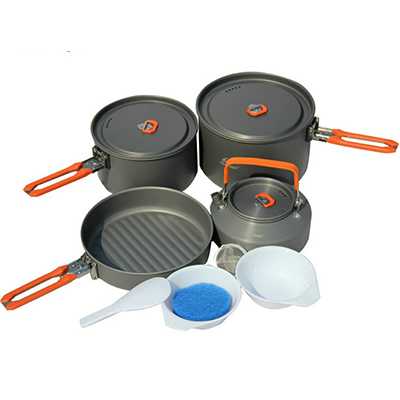 Fire Maple Feast 4 Cooking Pot Set orange