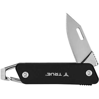 True Utility Modern Keychain Knife black