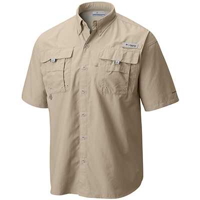 Columbia Bahama II Short Sleeve Shirt M fossil