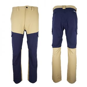 Monmaria Imbak R Pants 36 navy blue beige