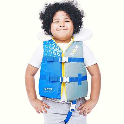 Sauf ODP 0590 Hénna Kids Life Vest 27 – 41 KG yellow blue