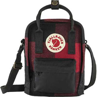 Fjallraven Kanken Re-Wool Sling red black
