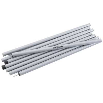 Naturehike 4 Section 2.2meters Steel Canopy Poles 2pcs silver
