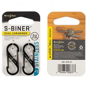 Nite Ize S-Biner #1 2 Pack black