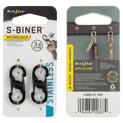 Nite Ize S-Biner Microlock black