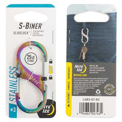 Nite Ize S-Biner Slidelock #3 spectrum