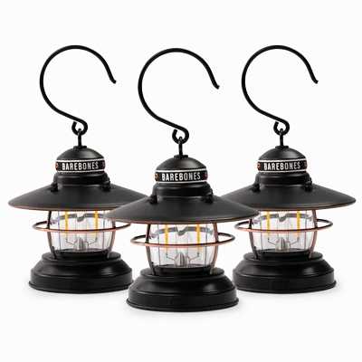 Barebones Edison Mini Lantern 3-Pack antique bronze