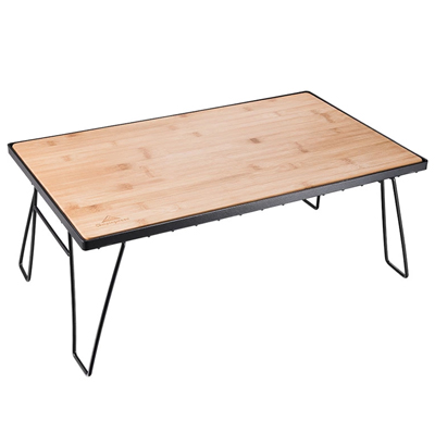 Campingmoon T-230-TP Foldable Mesh Stackable Table black