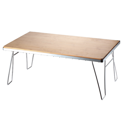 Campingmoon T-230A-TP Foldable Mesh Stackable Table stainless steel