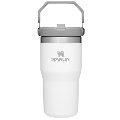 Stanley Classic Iceflow Flip Straw Tumbler 20oz polar white