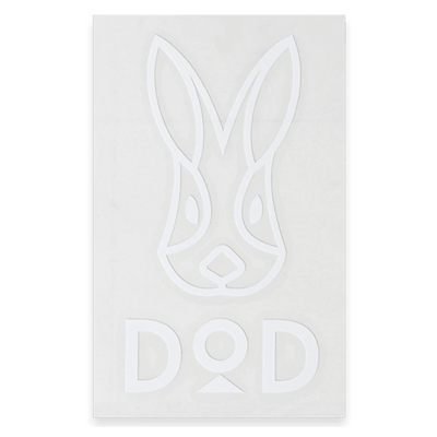 DOD Logo Sticker L white