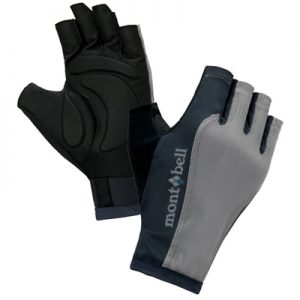 Montbell Stainless Mesh Cycle Fingerless Gloves S nickel
