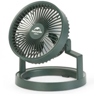 Naturehike 8000mAh With LED Light Camping Tent Fan forest green