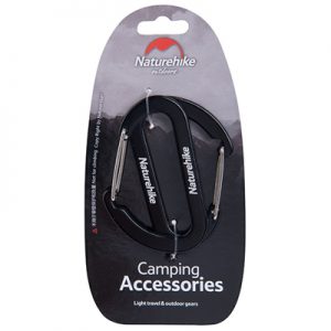 Naturehike D Shape Carabiner 2pcs black