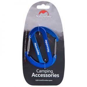 Naturehike D Shape Carabiner 2pcs blue