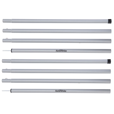Naturehike Iron Tarp Pole 240cm 2pcs silver grey