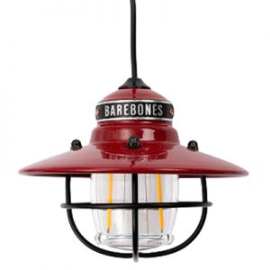 Barebones Edison Pendant Light red
