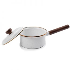 Barebones Enamel Saucepan eggshell