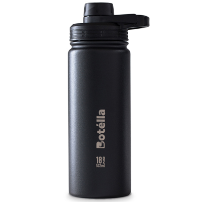 Botella 18oz Stainless Steel Vacuum Flask black