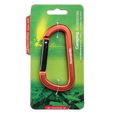Naturehike 8cm D-Type Multifunctional Hang Buckle without Lock orange