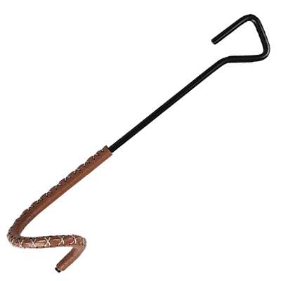 Thous Winds Brass Cowhide Leather Art Hook Long black