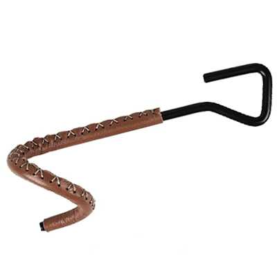 Thous Winds Brass Cowhide Leather Art Hook Short black