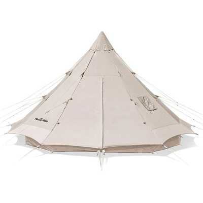 Naturehike Brighten 12.3 Pyramid 4 People Glamping Tent golden