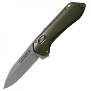 Gerber Highbrow Compact Plain Edge green