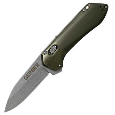 Gerber Highbrow Compact Plain Edge green