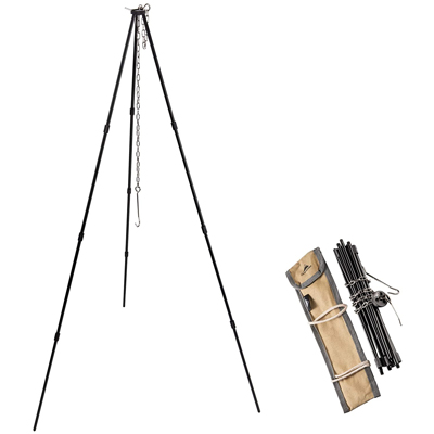 Campingmoon MS-105-BK Portable Campfire Camping Tripod black