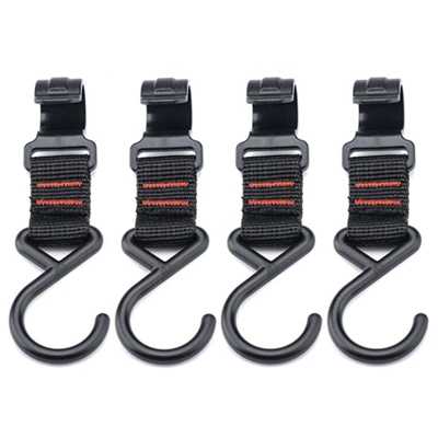 Naturehike Plastic Steel Hook Medium 4 pcs black