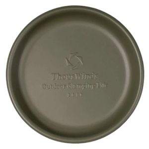 Thous Winds Small Vintage Dinner Plate olive green