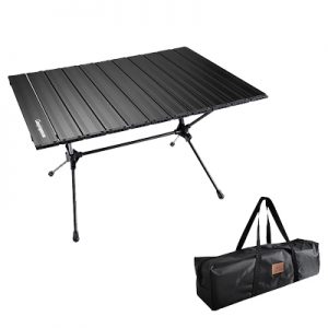 Campingmoon T-520-BK Aluminum Camping Table black