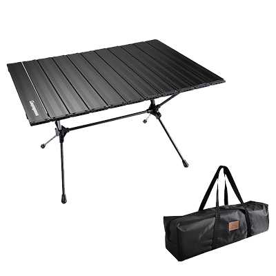 Campingmoon T-520-BK Aluminum Camping Table black