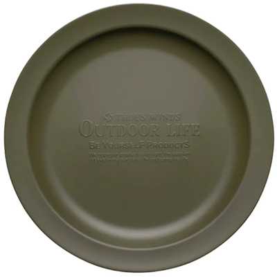 Thous Winds Vintage Dinner Plate olive green