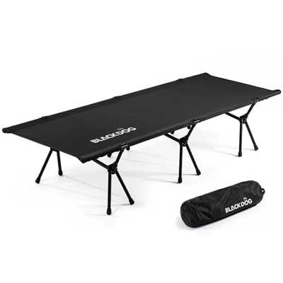 Blackdog Aluminum Alloy Single Folding Bed black