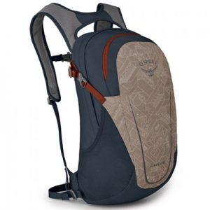 Osprey Daylite camping print chestnut tan