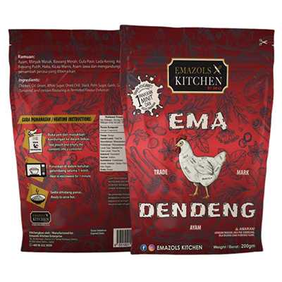 Emazols Kitchen Ayam Dendeng 200g Pek Komersial