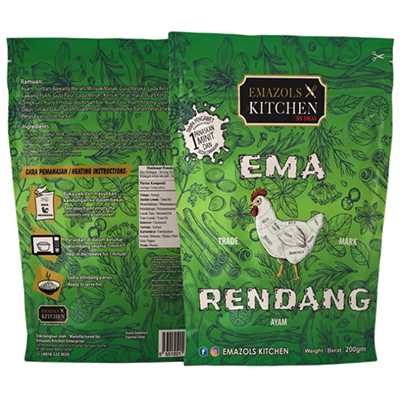 Emazols Kitchen Ayam Rendang 200g Pek Komersial