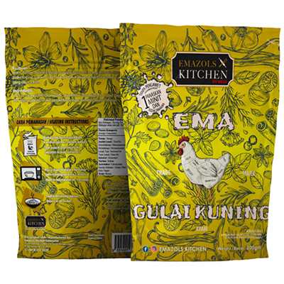 Emazols Kitchen Gulai Kuning Ayam 200g Pek Komersial
