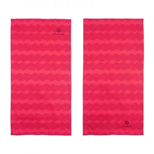Monmaria Neck Gaiter Monbear Stripe pink