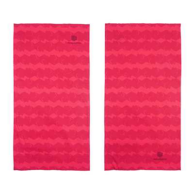 Monmaria Neck Gaiter Monbear Stripe pink