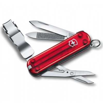 Victorinox 0.6463.TB1 Nail Clip 580 red translucent