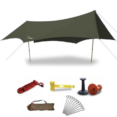 Vidalido ODP 0736 Monster Tarp M 2.2m Set green