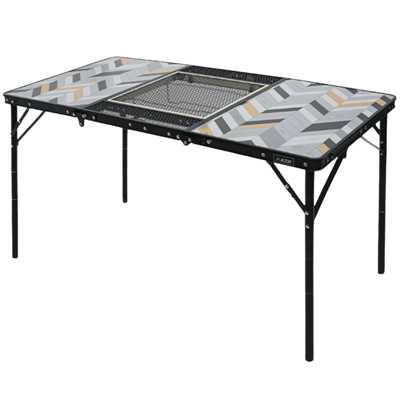 KZM Connect 3 Folding BBQ Table